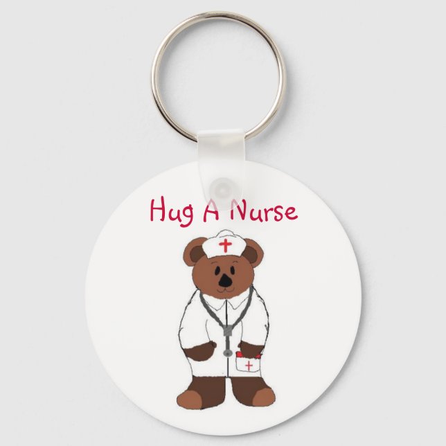 Hug A Nurse Keychain (Front)