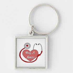 Hug A Nurse Keychain