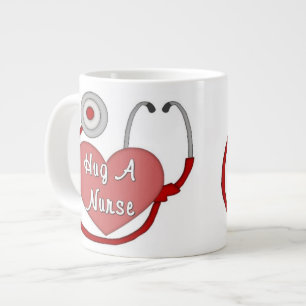 Hug A Nurse Large Coffee Mug