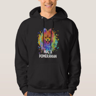 Hug a Pomeranian Dog  Sayings Pets Quotes Pom Pom Hoodie