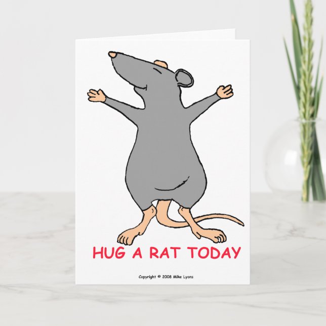 Hug A Rat Today - Carte de voeux (Devant)
