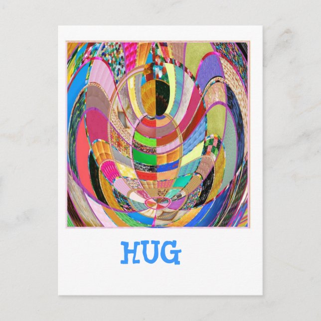 HUG   -  an artistic presentation Postcard (Front)