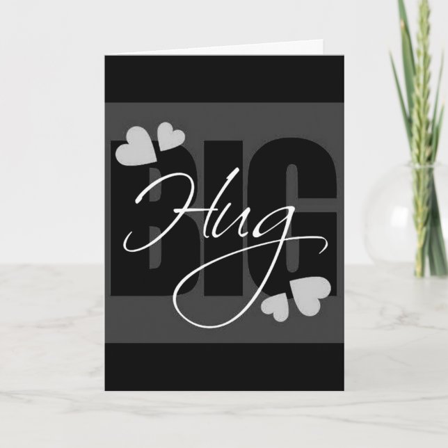 *HUG AND KISSES INSIDE* AT CHRISTMAS HOLIDAY CARD (Front)
