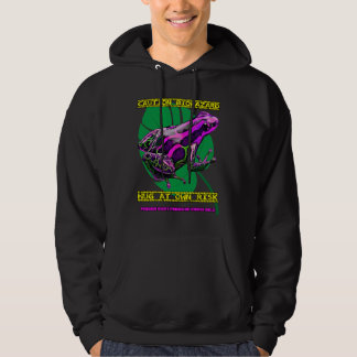 Hug at own Risk Poison Dart Frog Costa Rica Biohaz Hoodie