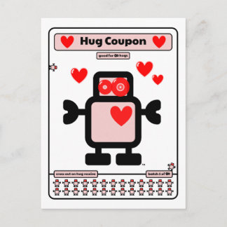 Hug Coupon Postcard