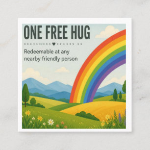 Hug Coupon Square Business Card