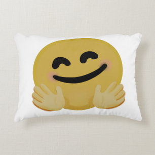 "Hug Emoji" Accent Pillow