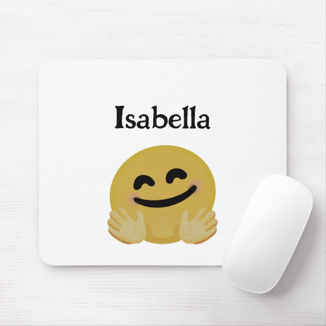 "Hug Emoji" Personalized  Mouse Pad (With Mouse)