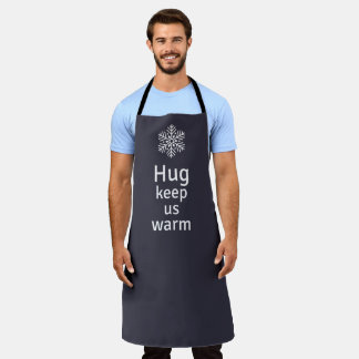 Hug keep us warm apron