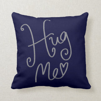 Hug Me 16 x 16 Cotton Throw Pillow