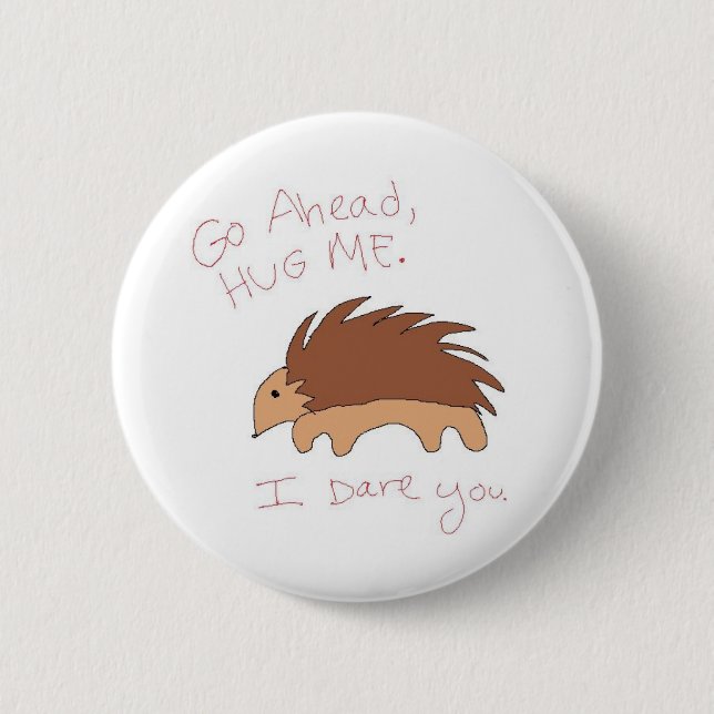 HUG ME 2 INCH ROUND BUTTON (Front)