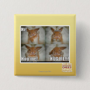 Hug me 2 inch square button