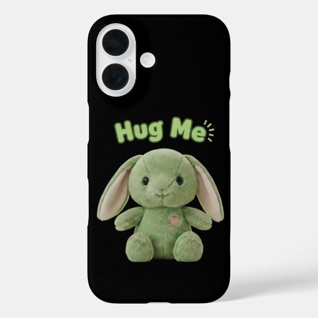 Hug Me Bunny iPhone 16 Case (Back)