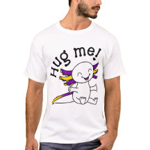 Hug me! Cute Axolotl in Intersex Pride colours