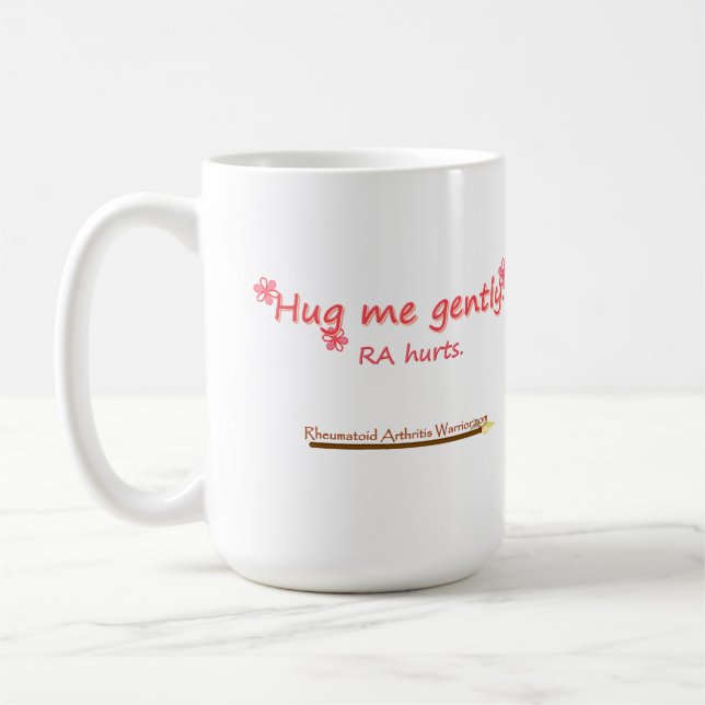 Hug me gently mug (Left)