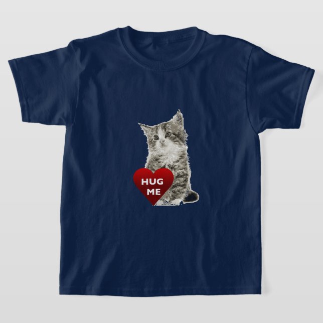 Hug Me - Girls' Basic T-Shirt (Laydown)