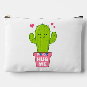 hug me, i am a nice cactus accessory pouch