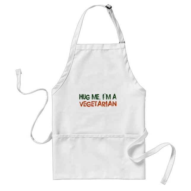 Hug Me I'M A Vegetarian Standard Apron (Front)