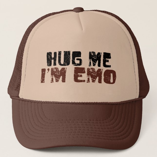 Hug Me I'M Emo Trucker Hat (Front)