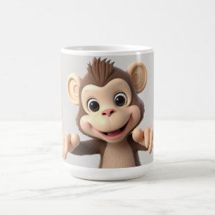 Hug me monkey coffee mug