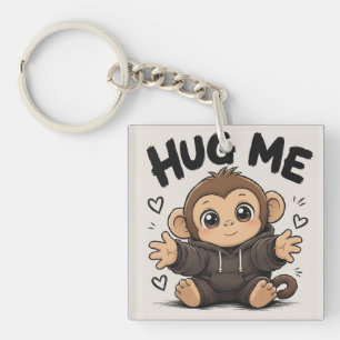 Hug Me Monkey Keychain