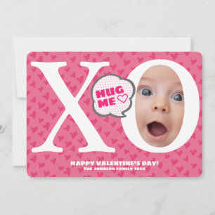 HUG ME! Personalized cute valentine's card