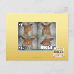 Hug me postcard