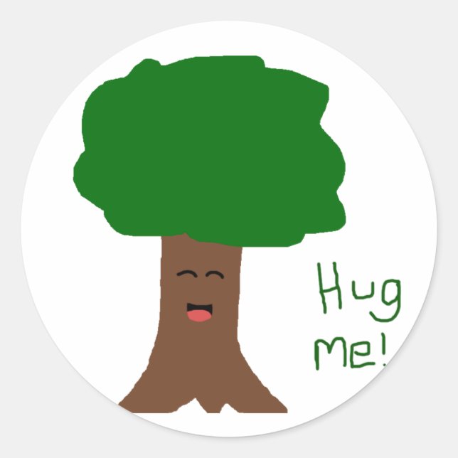 Hug Me Tree Sticker (Front)
