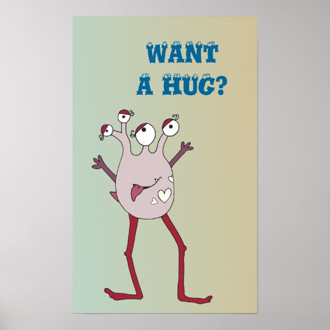 Hug Monster Poster (Front)