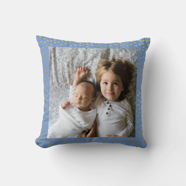 hug this until you can hug us gift for grandparent throw pillow (Front)