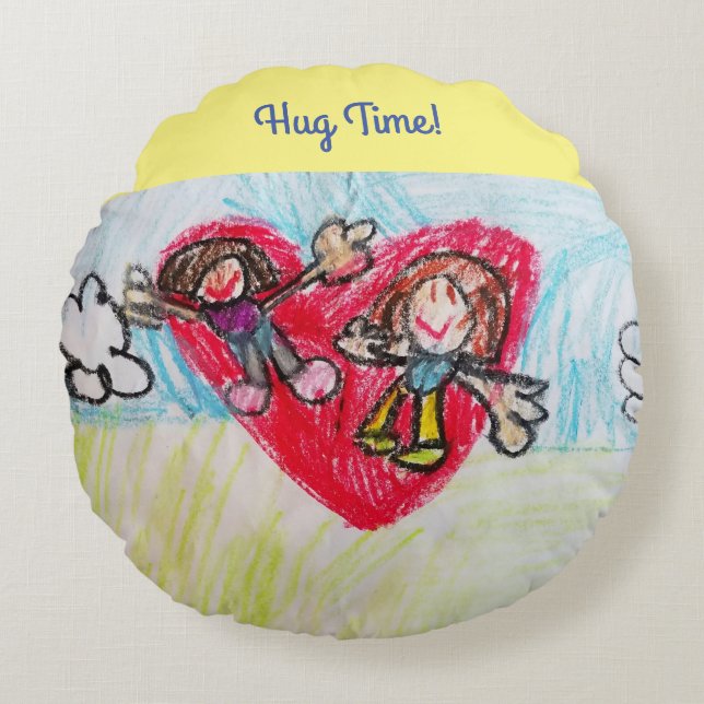 HUG TIME - Round pillow (Front)