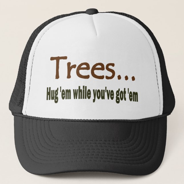 Hug Trees Trucker Hat (Front)
