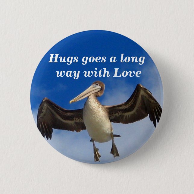 Hug with Love_Button 2 Inch Round Button (Front)