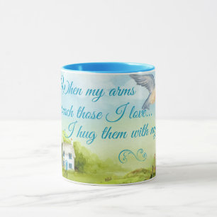 Hug With My Prayers 11 oz Ringer Mug
