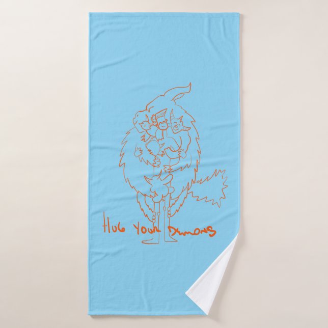 Hug Your Demons (Serviette de bain)
