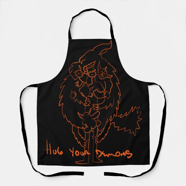 Hug Your Demons Apron (Front)