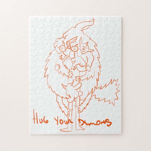 Hug Your Demons Jigsaw Puzzle (Vertical)