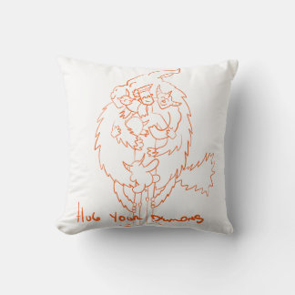 Hug Your Demons Throw Pillow