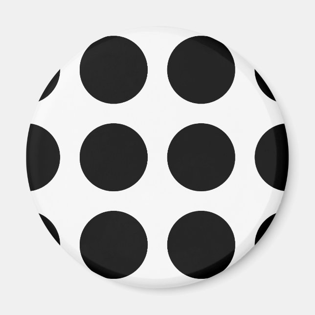 Huge Black Dots Magnet (Front)