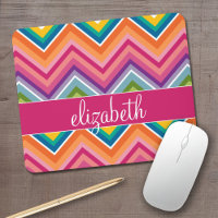 Huge Colourful Chevron Pattern with Name