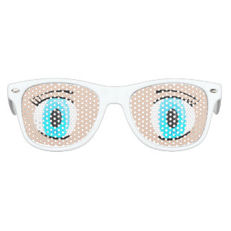 HUGE EMOTICON EYES, BLUE EYES, BIG EYES KIDS SUNGLASSES