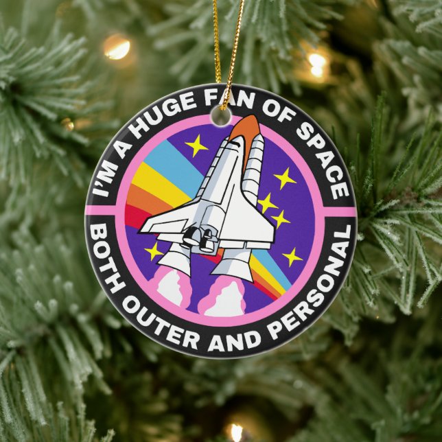 huge fan of space ceramic ornament (Tree)