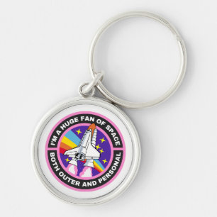 huge fan of space keychain