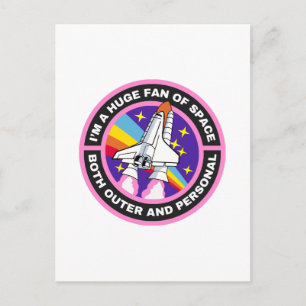huge fan of space postcard