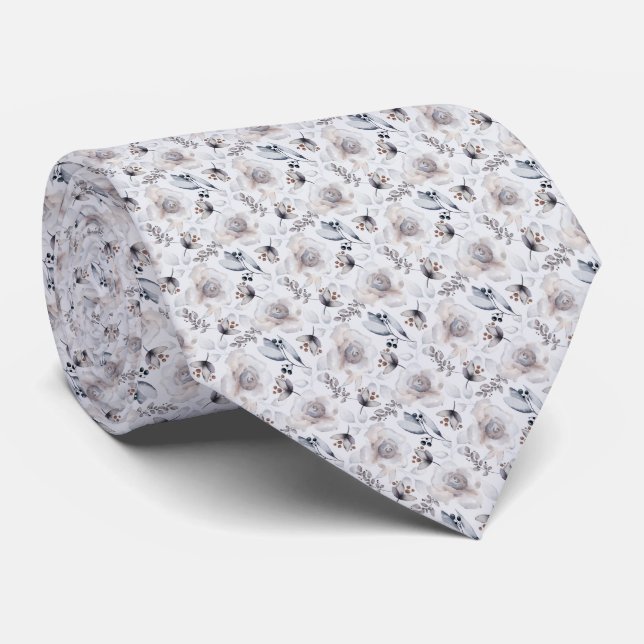 Huge festive winter design tie (Rolled)