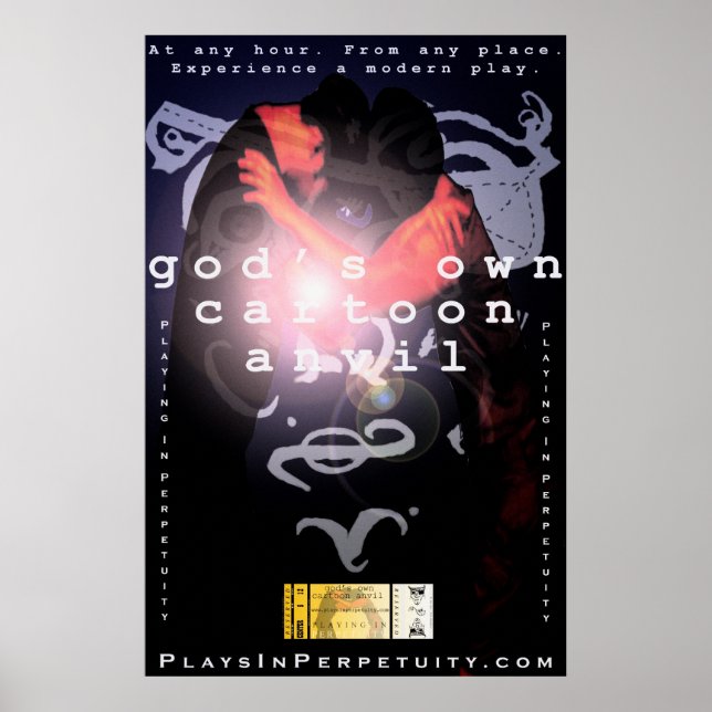 Huge "God's Own Cartoon Anvil"  Poster (Front)