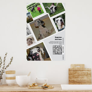 Huge Great Dane Kennel Promotion Poster
