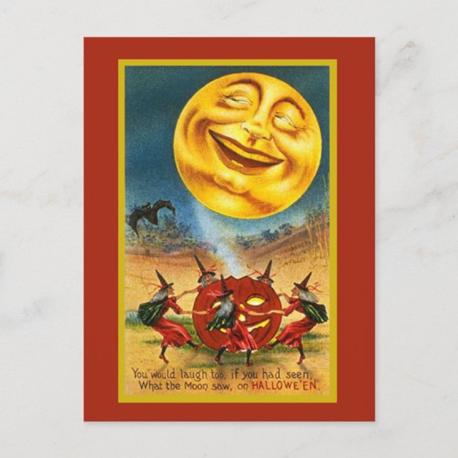 Huge Halloween Moon Card (Front)