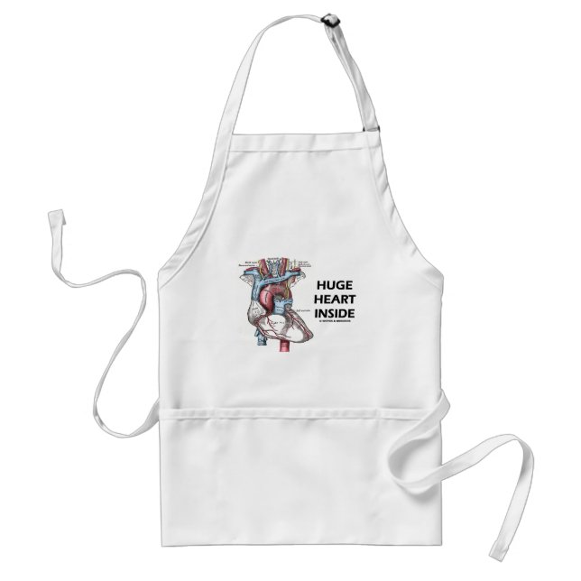 Huge Heart Inside (Anatomical Heart) Standard Apron (Front)