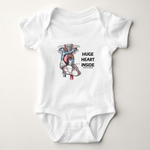 Huge Heart Inside Baby Bodysuit